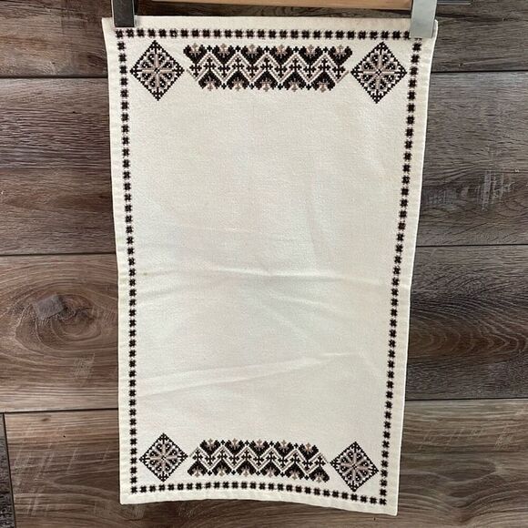 Vintage Table Linens Placemats (4) Embroidered Southwestern Vibe Cream Brown - Picture 7 of 8